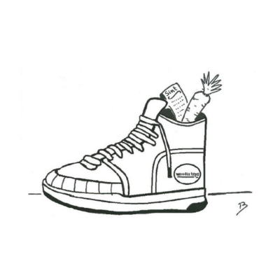 Free colouring page: shoe